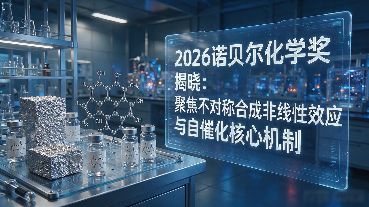 2026诺贝尔化学奖揭晓：聚焦不对称合成非线性效应与自催化核心机制
